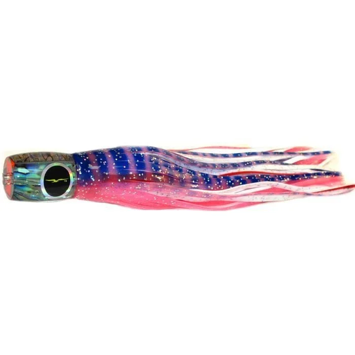 Black Bart Mahi Candy Medium Tackle Lure - Pink Tiger/White