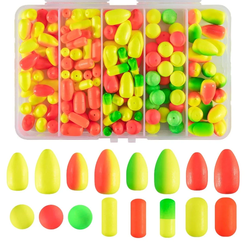 Dr.Fish 120/150pcs Foam Fishing Floats Kit