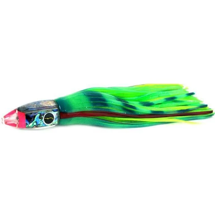 Black Bart Tuna XXX Light Tackle Lure - Glow/Green Chartreuse Dot