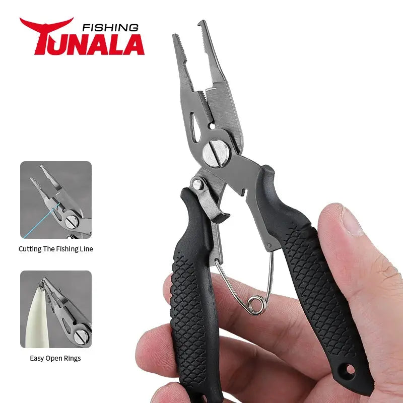 Lureswholesale® Multifunctional Fishing Accessories Stainless Steel Split Ring Fishing Pliers