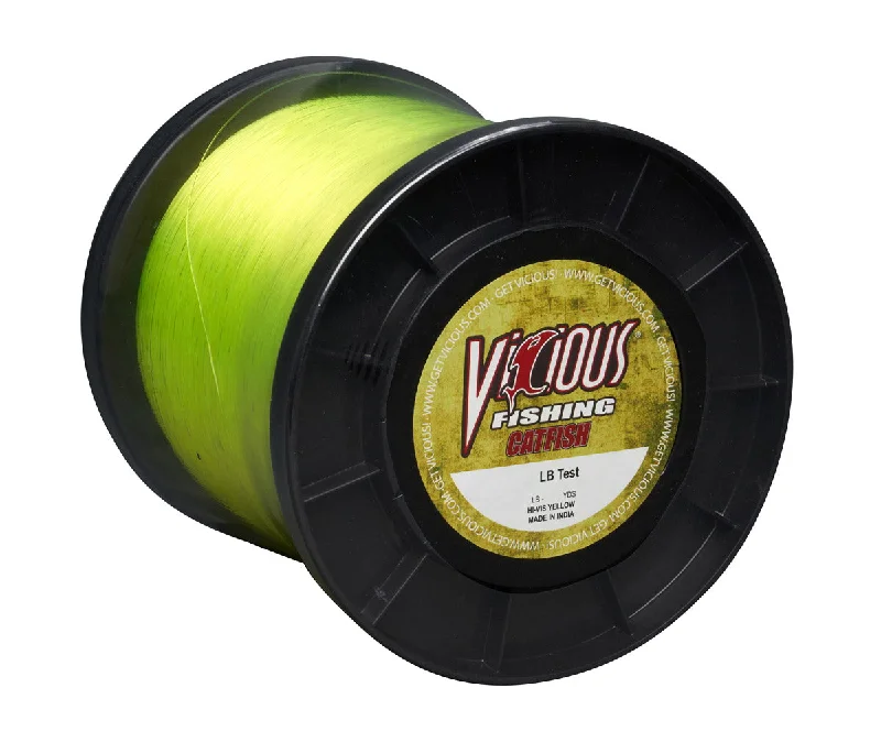 Vicious Catfish Hi-Vis Yellow Mono - 2LB Spool