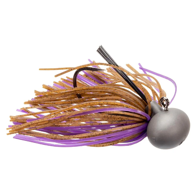 Keitech FT38 Tungsten Model II Football Jig 3/8 Oz 008 Brown/ Purple