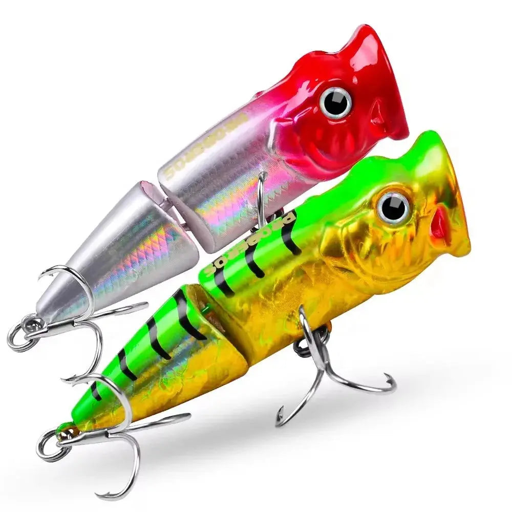 Lureswholesale® Popper Fishing Lures Top Water Hard Bass Bait