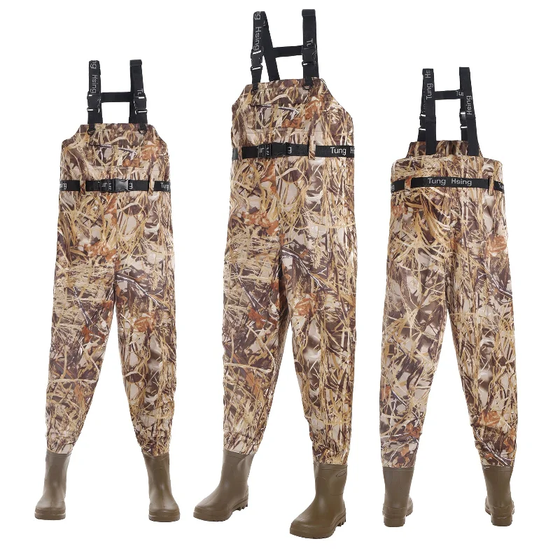 Fishing Waders Breathable Chest Waders Boot Foot Waders 41-46# 203M