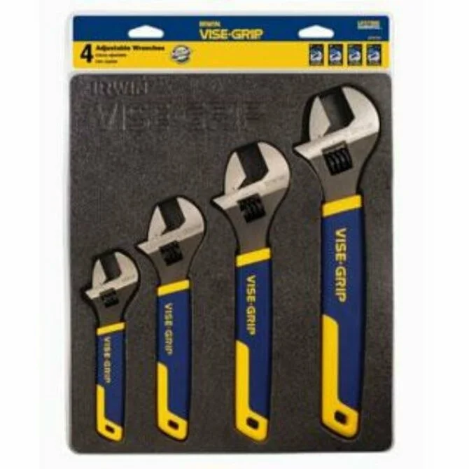 Irwin - 4 Pc  Adjustable Wrench Set