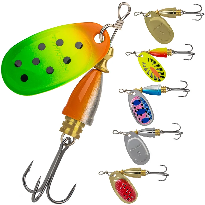 THKFISH 6/12pcs Fishing Spinnerbait Lures for Bass Trout Crappie