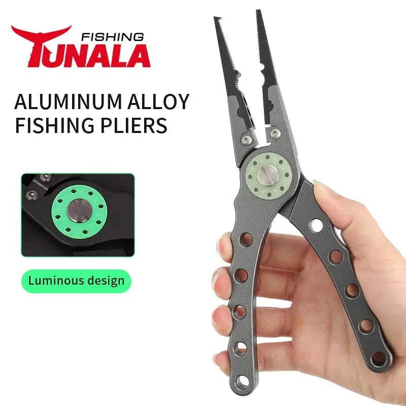 Lureswholesale® Luminous Aluminum Fishing Pliers Line Cutters