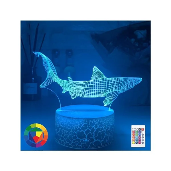 Greatwhite Shark 3D Lamp