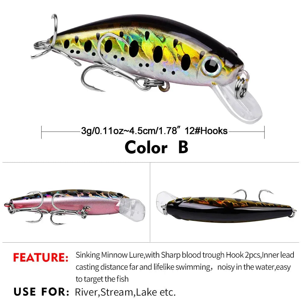 Lureswholesale® Slow Sinking Minnow Lures