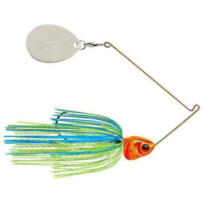 Booyah Covert Spinnerbait 1/2 Oz Blue Chart/Org Head