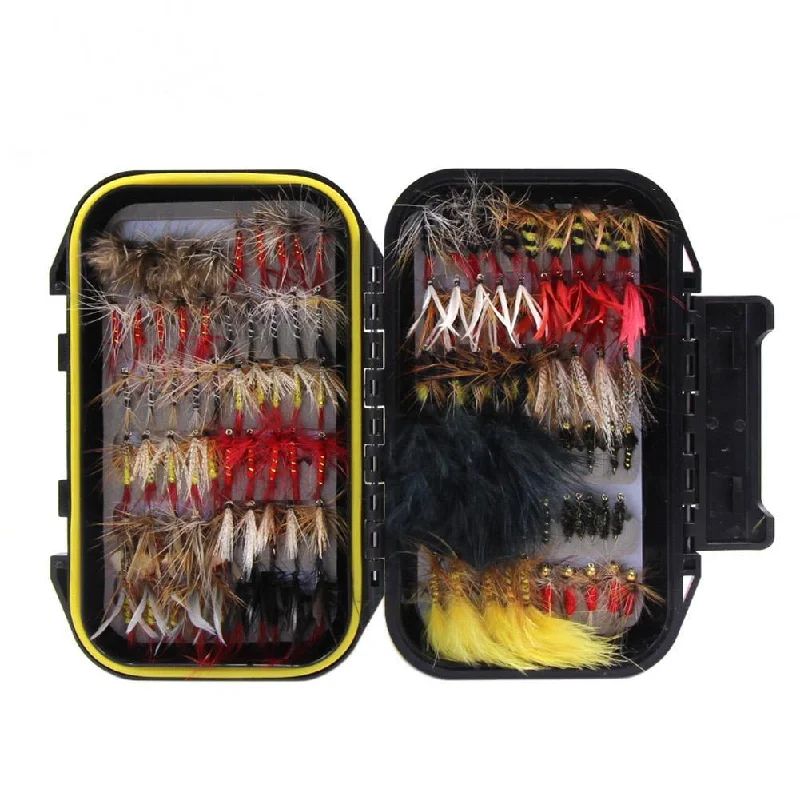 120 pcs Fly Fishing Flies Assortment Kit