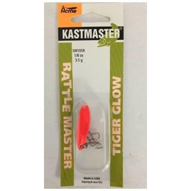 Acme Rattlemaster Tiger Glow Baitfish SW105R/CGR 1/8 Oz Orange/Glow