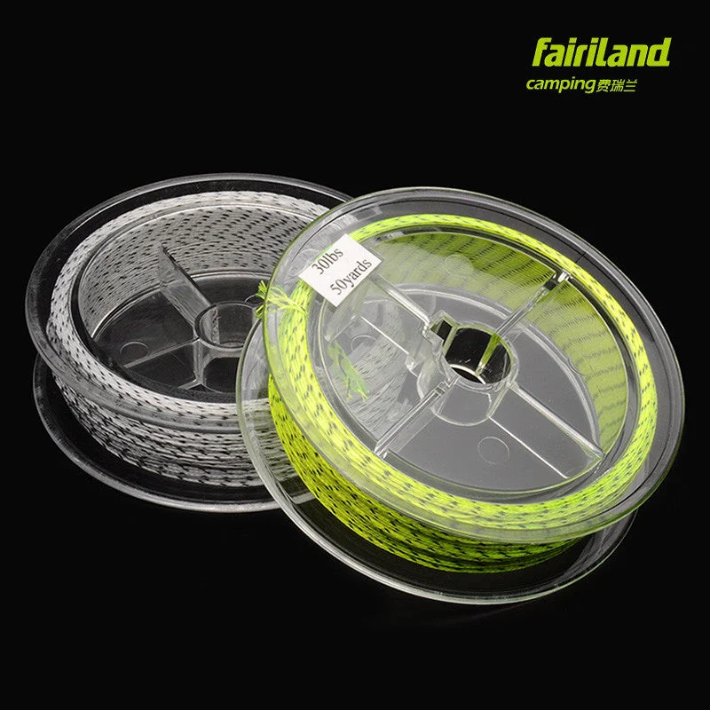 2pcs/Lot 30LB 50Yards Fly Fishing Backing Line Polyester Braided 4 Strands Ice Fly Fishing Accessory