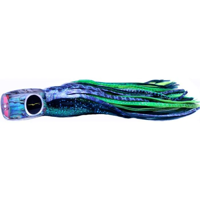 Black Bart Mahi Candy Medium Tackle Lure - Black Dark Green/Green Chartreuse