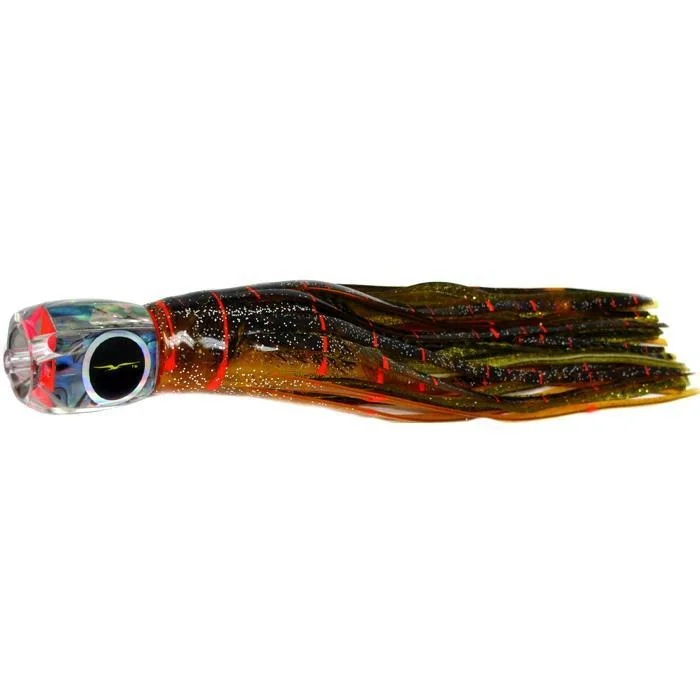 Black Bart Tahitian Prowler Medium Tackle Lure - Brown Gold Orange/Gold Dot