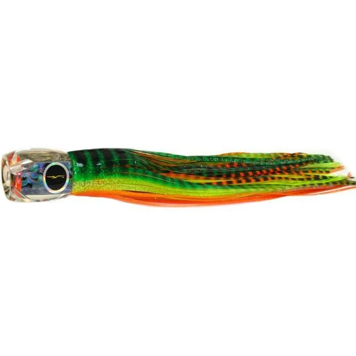 Black Bart Saint Thomas Prowler Medium Heavy Tackle Lure - Green Orange Tiger/Orange Yellow Tiger